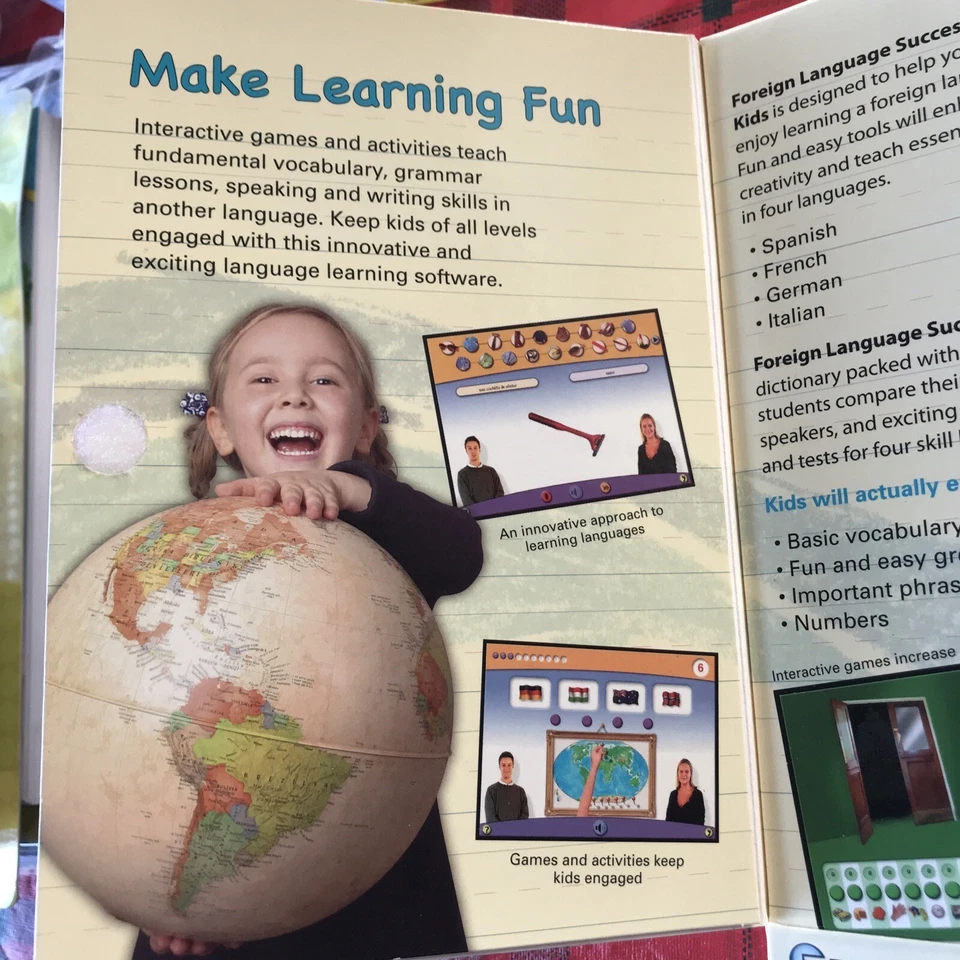 Foreign Language Success Kids 6-12 CD ROM 2008Win/Mac Spanish French German Ital - Image 3 of 4