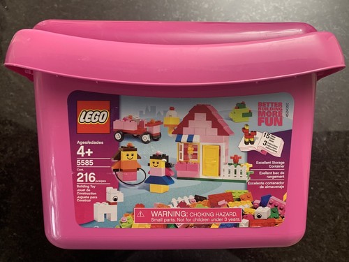 LEGO 120+ Pieces LEGO Pink Brick Box 
