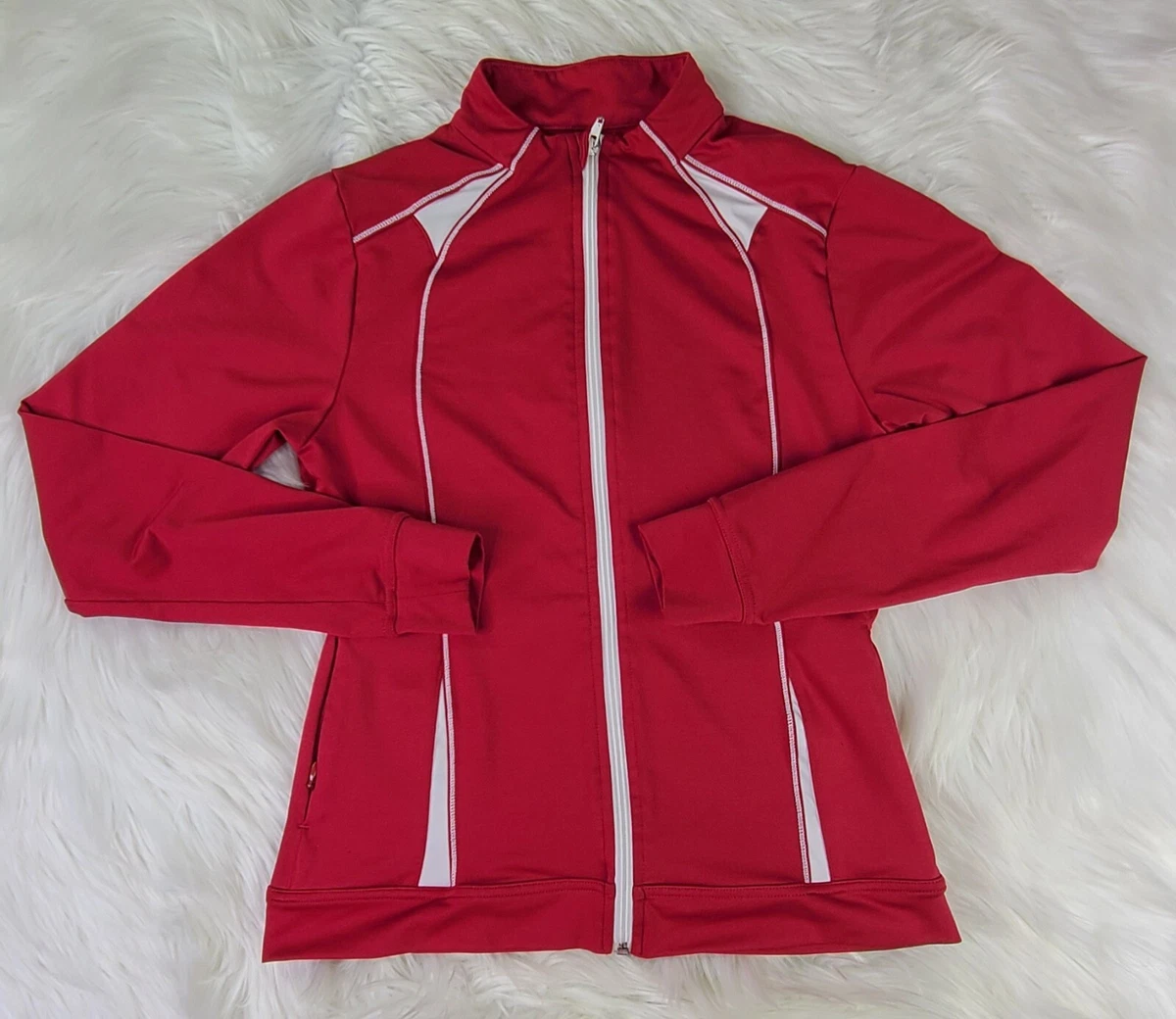 BCG Women's (S) Zip-Up, Red Athletic Jacket. | eBay