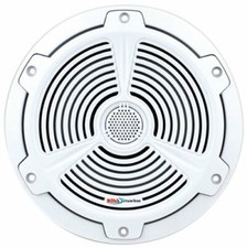 Boss MR752C 7.5 inch 400W Marine Boat Speakers PAIR w/Removable Tweeters WHITE