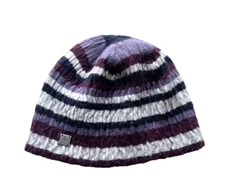 SMARTWOOL MERINO WOOL PURPLE STRIPE BEANIE HAT WOMEN'S MEN'S OS ONE SIZE
