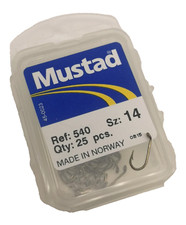 Ami MUSTAD - Ref. 540 - Size 14 - Pezzi 25 - Con occhiello - CD268