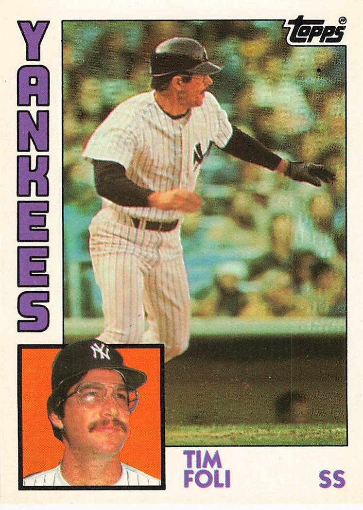 TIM FOLI 1984 TOPPS TRADED TIFFANY BASEBALL #38T