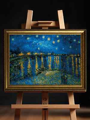 RIOLIS Gezähltes Kreuzstich-Set 1884 Sternennacht über der Rhone nach Van Gogh