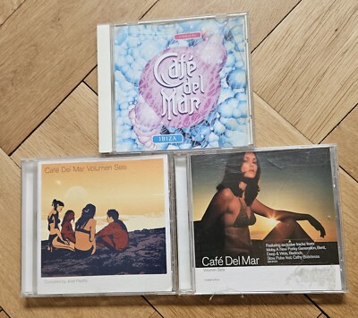 3 X CAFE DEL MAR   - volumen dos + seis + siete- CDs