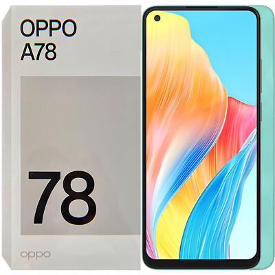 OPPO A78 グローグリーン SIMフリー OPPO A78 4G Aqua Green 128GB + 8GB Dual-Sim Factory Unlocked GSM