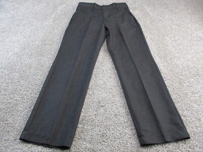youth grey dress pants Boys' Grey Flat Front Dress Pants  SPRING NOTION