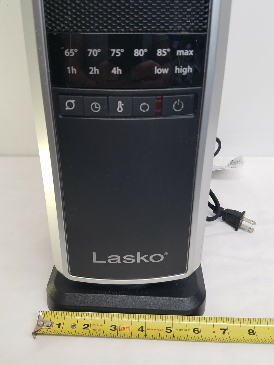 Lasko CT22650 22u0026#034; Oscillating Ceramic Tower Space Heater preowned  Excellent Cond | eBay