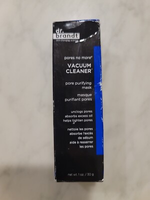 Dr Brandt Pores No More Vacuum Cleaner Pore Purifying Mask 1oz - NEW Sealed