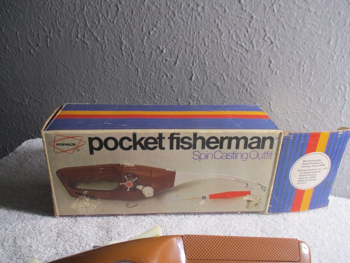 Vintage 1972 Popeil's Pocket Fisherman Spin Casting Original Vintage 1972 Popeil's Pocket Fisherman Spin Casting Original