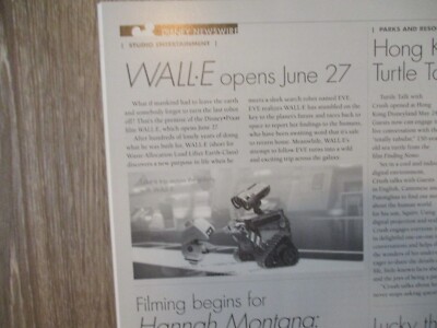 2008 Walt Disney Eyes & Ears Mag(WALL-E/MIKE POKORSKI/BUZZ LIGHTYEAR/CLARIS SENF