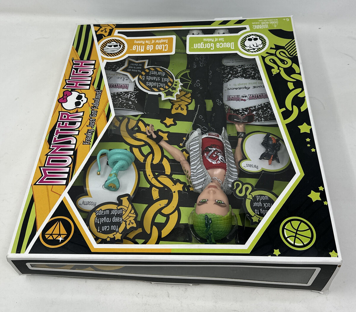  Monster High Dolls, Cleo De Nile and Deuce Gorgon Two-Pack,  Valentine's Day Collector Dolls : Toys & Games