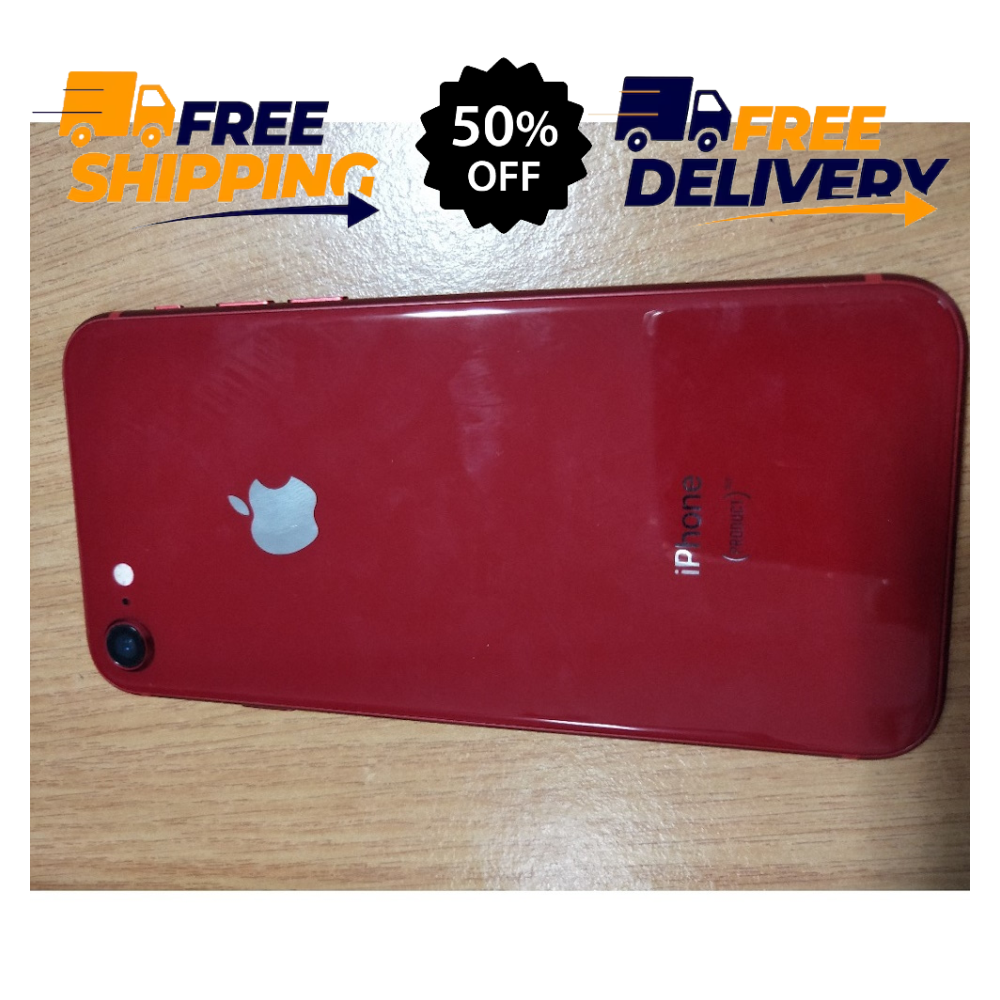 Apple iPhone 8 Silver / Red (64/128GB) Unlocked At&t Verizon T
