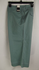 NWT New York Company Womens 12 Mint Green Wide Leg Crop Stretch Pants Slacks