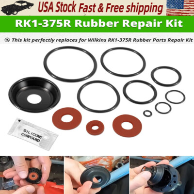 Replace for Wilkins RK1-375R Rubber Repair Kit Fit for 1'' Model 375 375XL 375ST