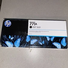 HP 771A Matte Black Ink Cartridge  B6Y15A Genuine Original new Sealed APR-2026