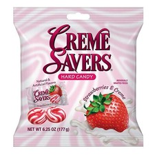 Creme Savers Strawberry And Cream Candy 6.25Oz Bag Iconic Classic Treat