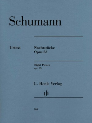 Schumann Nachtstucke Op. 23 Night Pieces Sheet Music Revised Edition 051480104