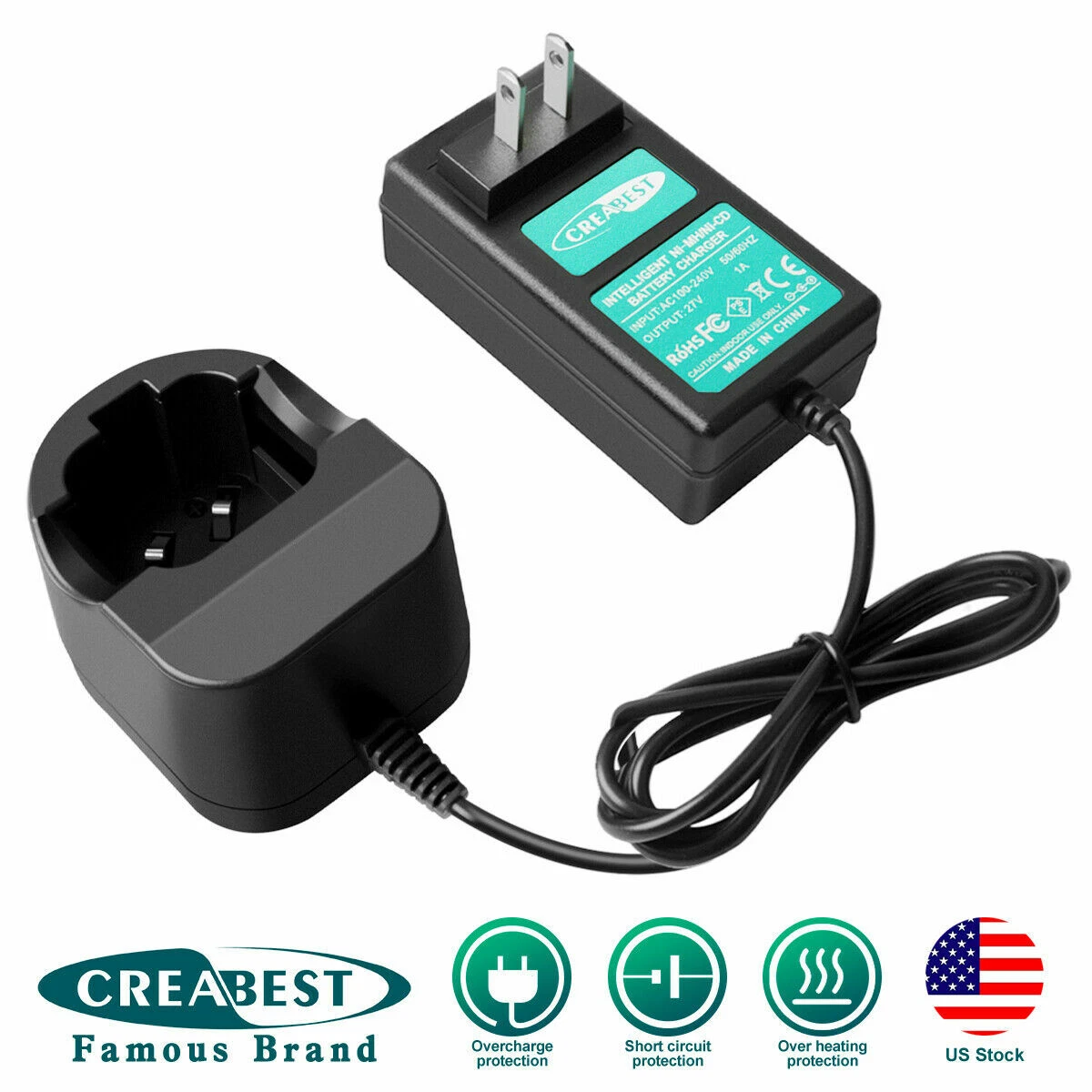 4.8V 7.2V Charger For Dremel 757 01 7700 01 7700 02 755 01 750 02