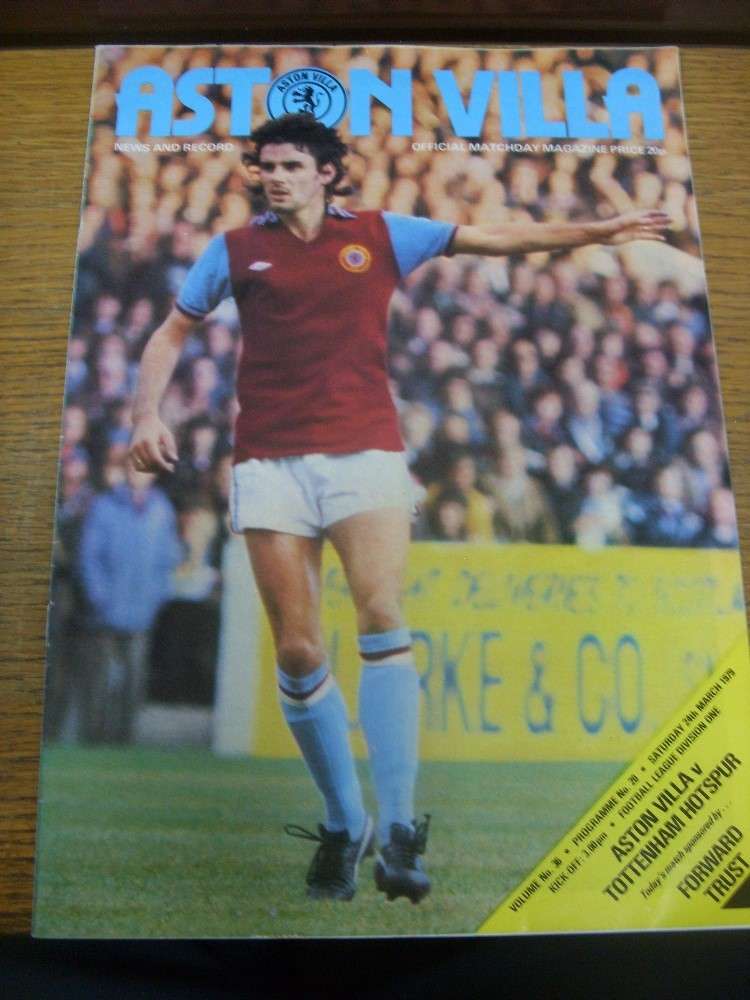 Villa Vs Tottenham Birmingham Stream 24/03/1979 Aston Villa V