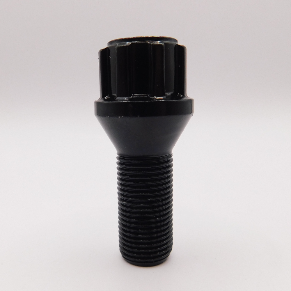 Locking Wheel Bolts M12x1.5 26mm (Bimecc) Black For BMW E30 E36 E46 E90