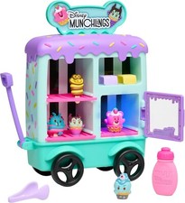 Disney Munchlings Ice Cream Cart, 13-Piece Color Change Figure Playset, Kids Toy