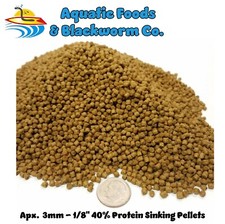 20-lbs 3mm 40 Protein Sinking Pellets for Cichlids, Community Fish. Zeigler