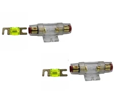 2 IMC Audio 100 Amp Mini ANL and 2 Fuse Fuse holder 4 6 8 Gauge Car Audio Gold