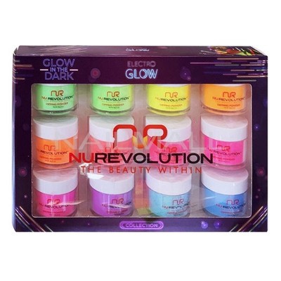 Nurevolution Dip Powder Electro Glow Collection (12) kit