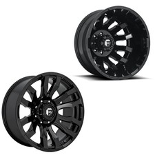 20x10 Fuel D675 Blitz Blk 19-up Dodge Dually Super Single Wheels 8 Lug Set Of 6
