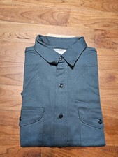 Vintage Oshkosh Work Shirt Long Sleeve Workwear Mens 16R Union Made 