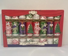 Meri Meri Christmas Party Crackers The Nutcracker set of 8, Hat Joke Whistle NEW