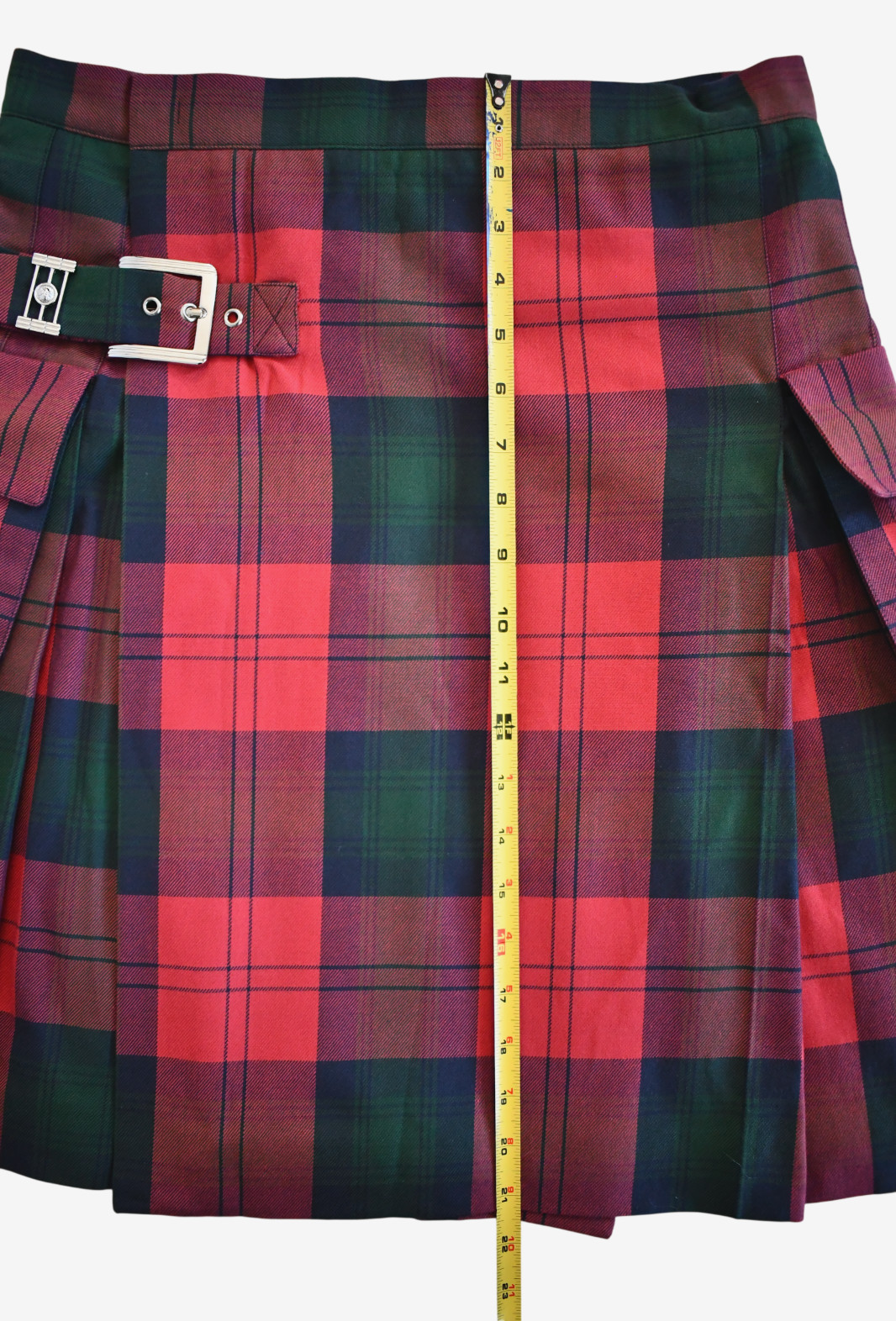 NEW VERSUS VERSACE Plaid Cotton Flannel KILT Style Men's SKIRT IT-44 W-30" image 7