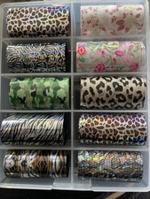 Nail Art Transfer Foils for Transfer Paper Nails Wrap DIY Nail Decoration Animal