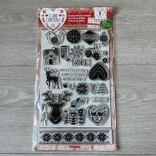 Scandi Christmas Cling Stamp Cardmaking Papercraft SC Design