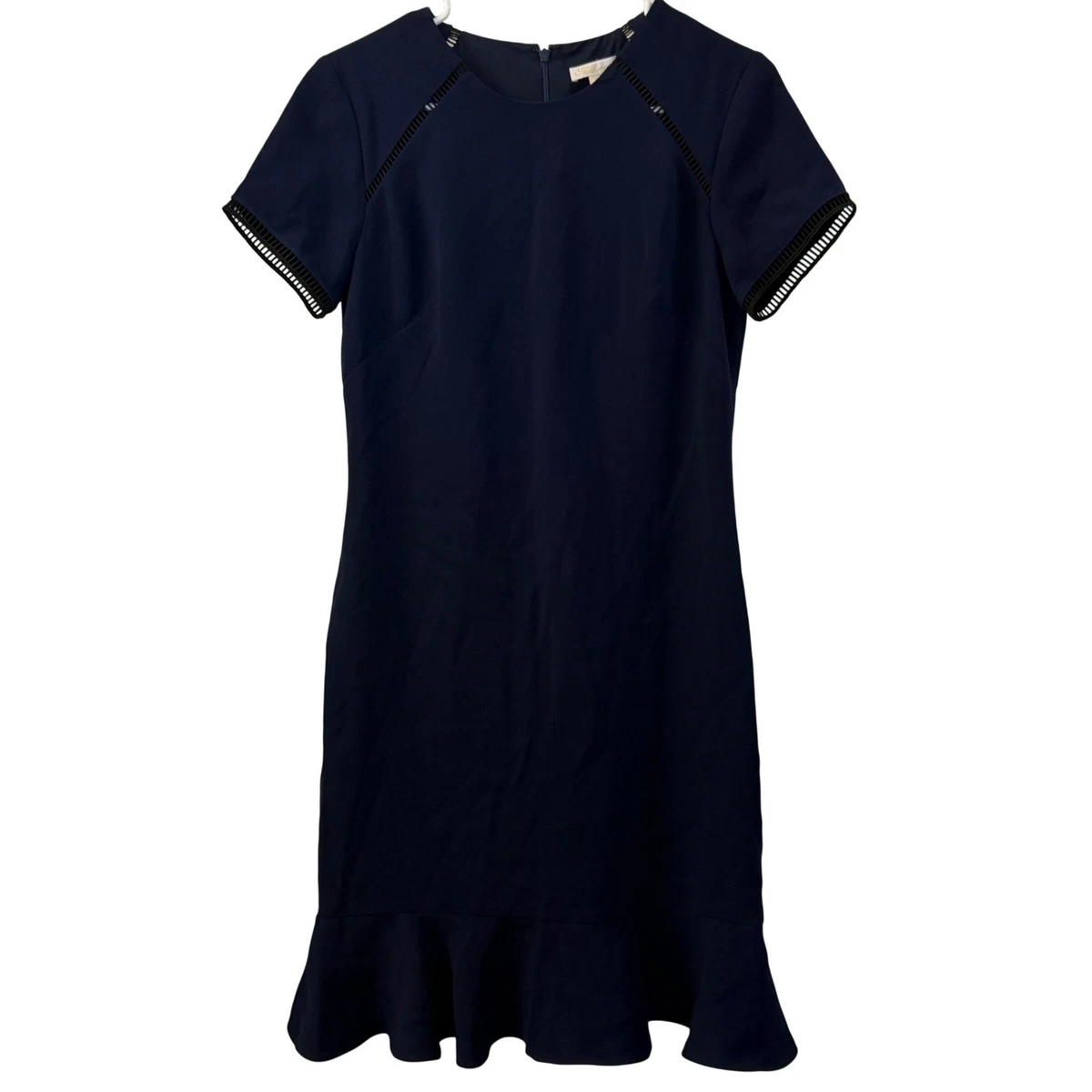 Fisoew Minivestido De Verano Para Mujer, Estilo Casual, De Retazos, Manga Corta, Cuello En V, A Rayas, Con Bolsillos, Gris
