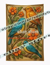 Bird Garden Wall Hanging Floral Art nature harmony decor 59X82 in