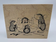DONUT BIRTHDAY Rubber Stamp Stampa Rosa -House Mouse Designs DONUTS #209