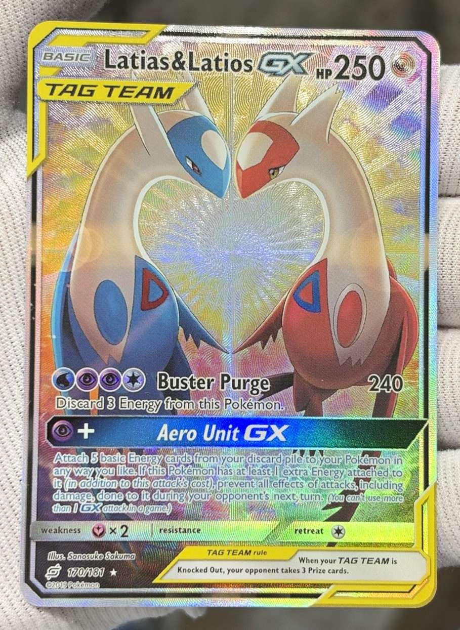 Latias & Latios GX 170/181 Sun & Moon: Team Up Holo Textured *Fan Art*