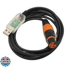 USB to DMX Interface Adapter Cable Stage Light PC DMX512 Controller Dimmer FT