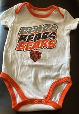 NFL Chicago Bears Infant Unisex Bodysuit Creeper Size 3-6 Months