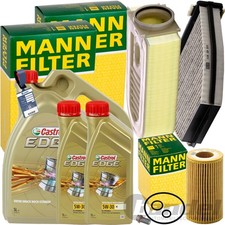 MANN INSPEKTIONSPAKET+7L CASTROL M 5W-30 &Ouml;L passend f&uuml;r MERCEDES W204 W212 GLK
