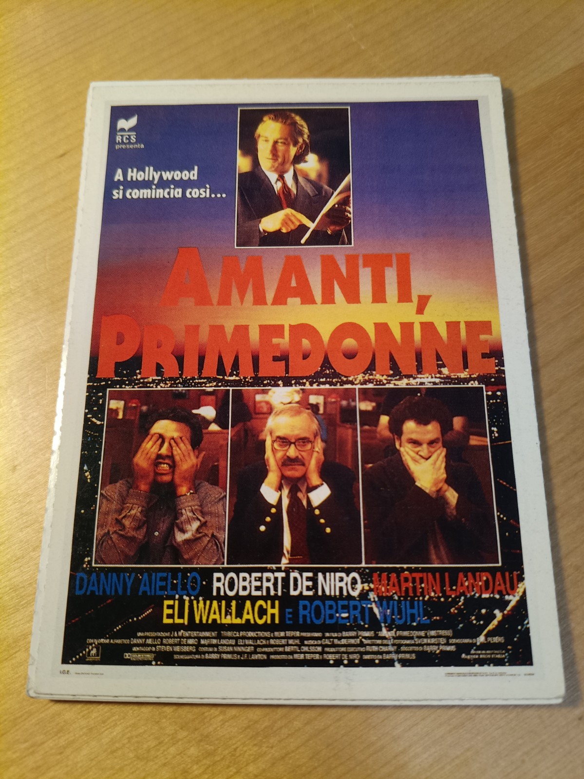 Cinema Mini Locandina 14 CmX 10 Cm Ciak Film AMANTI PRIME DONNE DE NIRO WALLACH