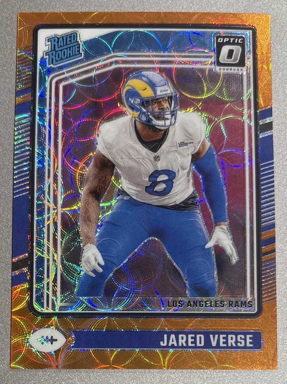 2024 Panini Donruss Optic - Rated Rookie Jared Verse #242 Orange Scope /79 (RC)