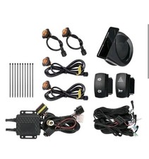 UTV Turn Signal Kit with Horn, Pre-Wired, Plug and Play UTV ATV Blinker KEMIMOTO