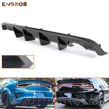 Carbon Fiber OE Style -  Fits 15-2023 Dodge Charger SRT Rear Bumper Diffuser Lip