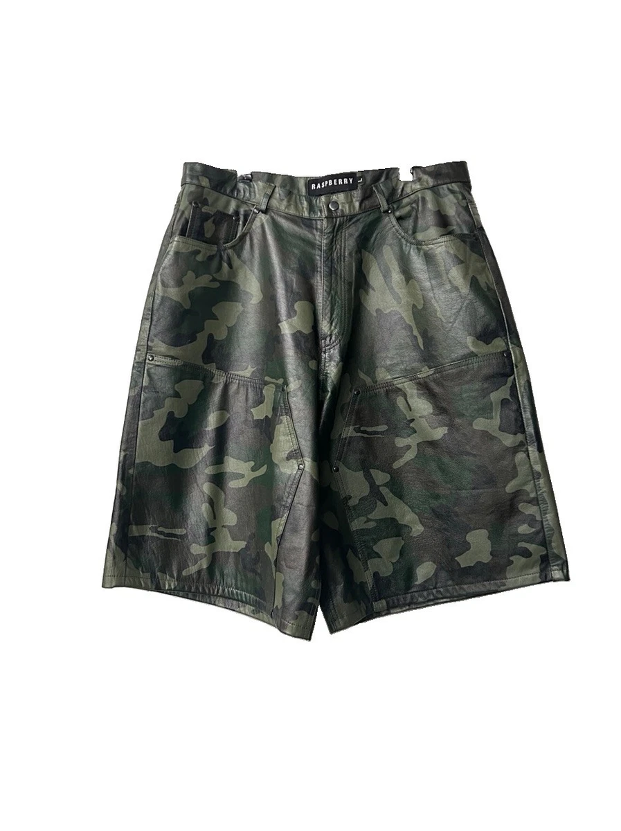 Leather Cargo Shorts for Men for sale | eBay