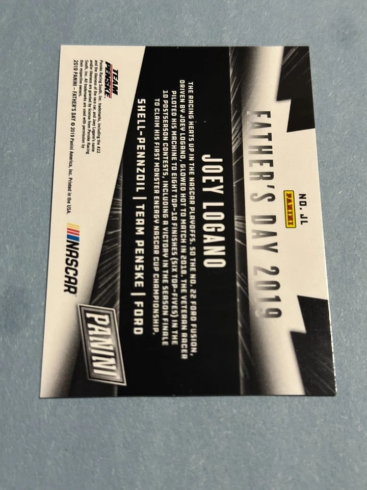 2019 Panini Father's Day - Joey Logano #JL /199 - Image 2 of 2