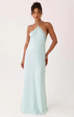 Peppermayo Samaria Halter Maxi Dress Aqua US-18 | eBay Peppermayo Samaria Halter Maxi Dress Aqua US-18 | eBay