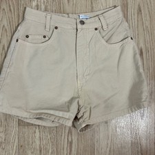 Michael G. Canvas Shorts Juniors Size 9 Tan Vintage High Waisted USA Maden